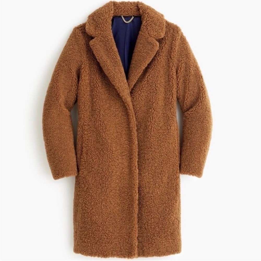 J.Crew Teddy Bear Sherpa Top Coat XS